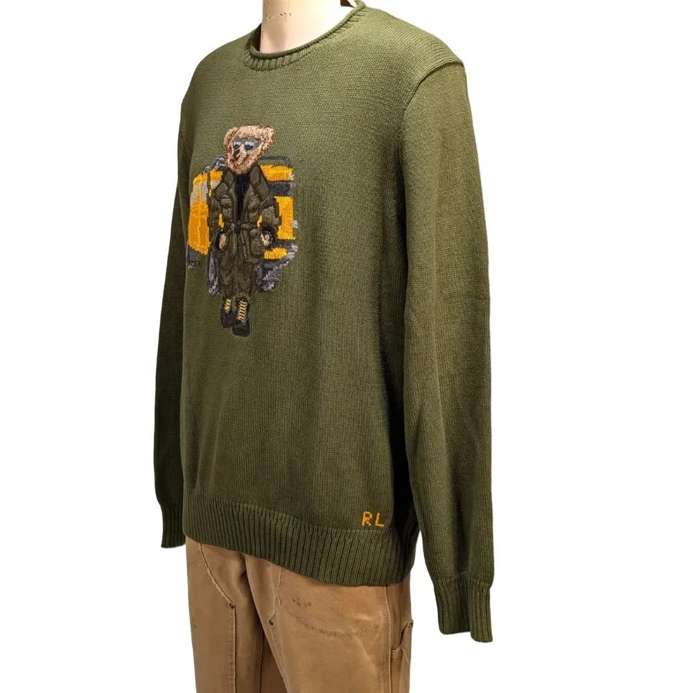 Polo Ralph Lauren Men's Polo Bear Expedition Truck Sweater Sz XL NWT $398 - Picture 6 of 10